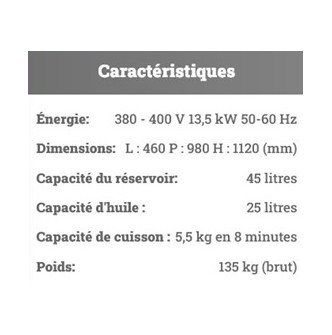 Friteuse à pression 1025 PD